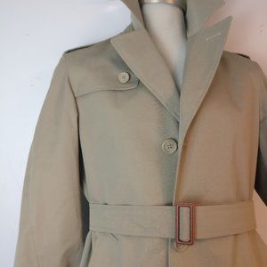 The Essential Trench Coat, Classic Long Belted Fitted Trench Coat with Pocket, S